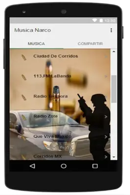 Musica de Narcos android App screenshot 2